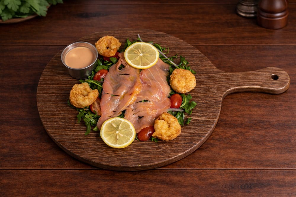 Salmone e Gamberi